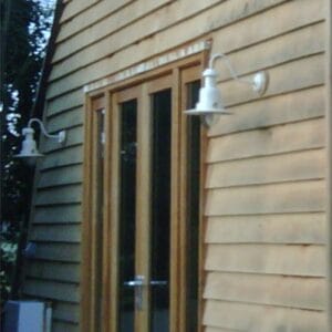 Large Outdoor Fisherman's Wall Light in SeaSpray Blue Fisherman's Wall Lights Fisherman's Lights UK