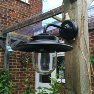 Black Burford Outdoor Wall Light Barn & Stable Lights Fisherman's Lights UK