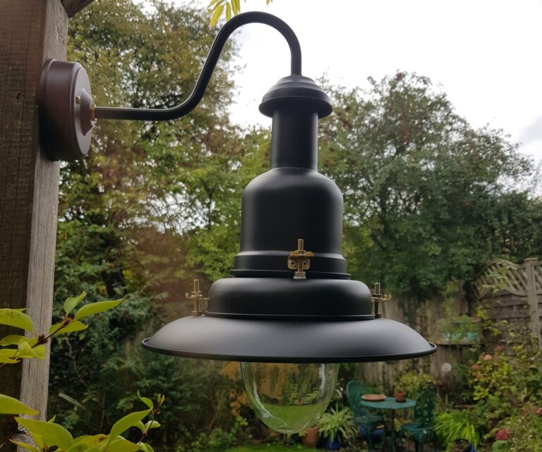 Large Fisherman's Wall Light IP44 Rated - Matt Black Fisherman's Wall Lights Fisherman's Lights UK