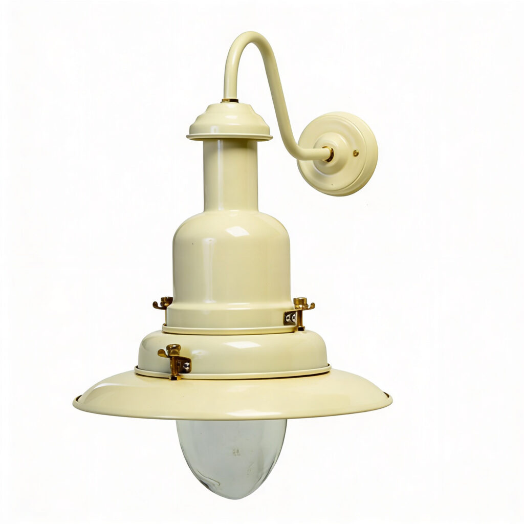 Large Cream Fisherman's Outside Wall Light Ip44 Rated