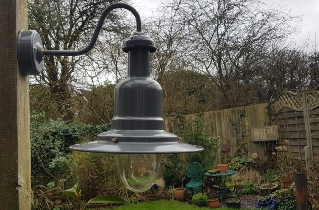 Grey Outdoor Lights Large Harbour Outdoor Wall Light rated IP44 | Slate Grey or Matt Black