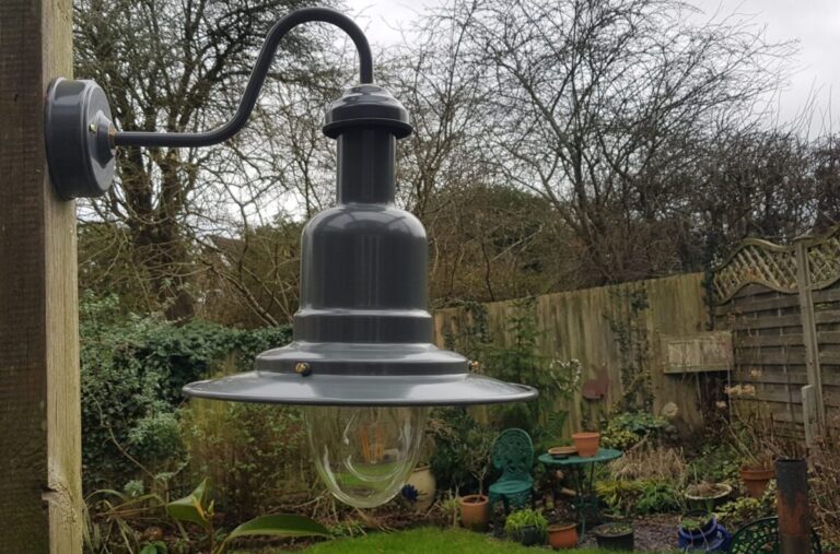 Large Harbour Outdoor Wall Light rated IP44 | Slate Grey or Matt Black Fisherman's Wall Lights Fisherman's Lights UK