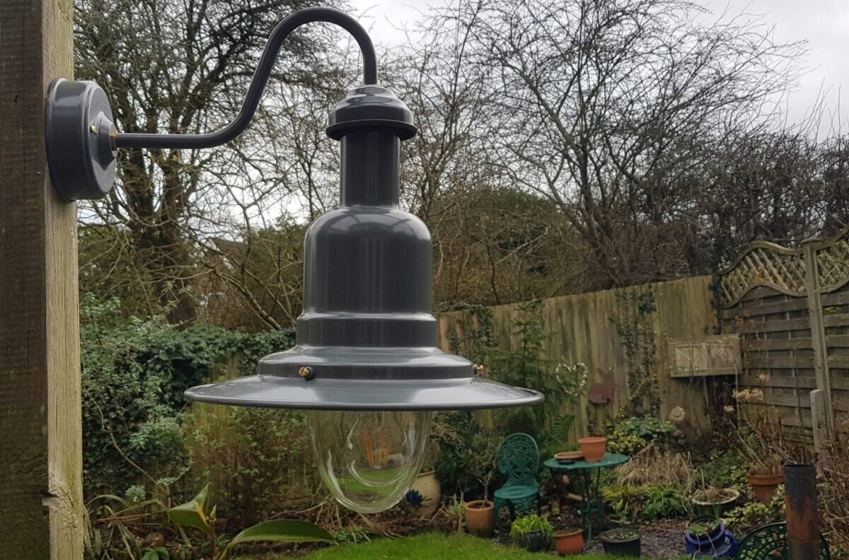 Large Harbour Outdoor Wall Light rated IP44 | Slate Grey or Matt Black Large Harbour Outdoor Wall Light rated IP44 | Slate Grey or Matt Black Fisherman's Wall Lights Fisherman's Lights UK