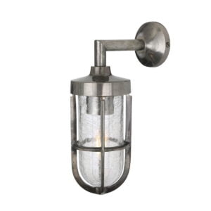 Cladach Brass Well Glass Wall Light IP65 Nautical Wall Lights Fisherman's Lights UK