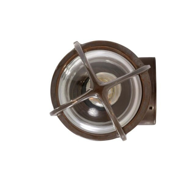 clayton double well glass wall light ip54 13059