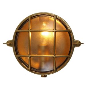 Ergo Marine Small Round Bulkhead Wall Light 16cm IP54 Bulkhead Wall Lights Industrial & Nautical Lighting