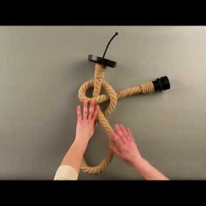 Azores Opal Glass Globe Pendant Light with Jute Rope | IP44 Nautical Pendant Lighting Fisherman's Lights UK