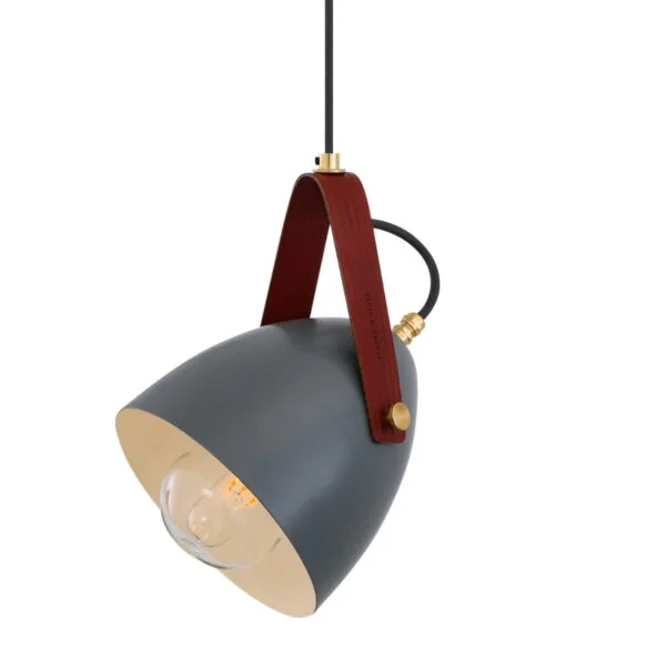 Lambeth Pendant with Rescued Fire-hose Strap IP65 Nautical Pendant Lighting Industrial & Nautical Lighting