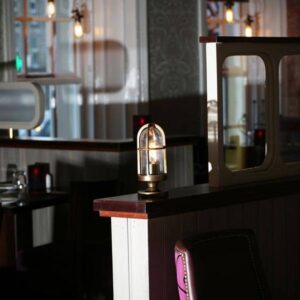 Oregon A Cage Well Glass Flush Ceiling Light IP65 Bulkhead Lights Fisherman's Lights UK