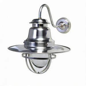 Quayside Wall Mounted Industrial Light IP44 | Silver Aluminium Finish Fisherman's Wall Lights Fisherman's Lights UK