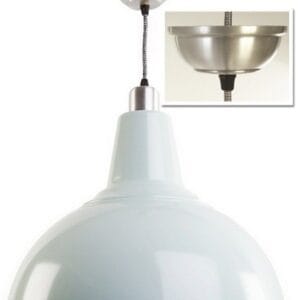 Large Industrial Kitchen Pendant - Sea Spray/White inside Industrial Pendant Lights Industrial & Nautical Lighting