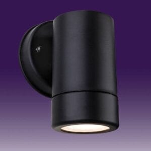 Illuminate Your Outdoor Space with the Coastal Black Wall Light Single LED Discount Wall Lights Fisherman's Lights UK