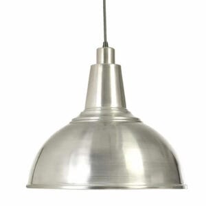 Large Industrial Kitchen Pendant Light Shade - Silver Kitchen Ceiling Lighting Fisherman's Lights UK