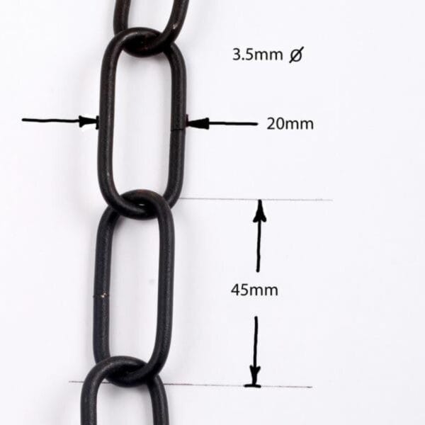 heavy link chain for hanging lights 38mm 3737