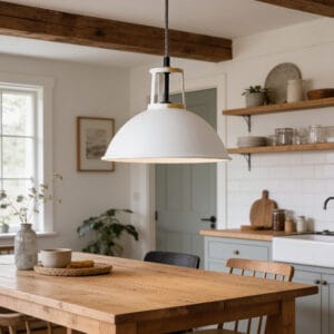 Paris Kitchen Pendant In White - Last One