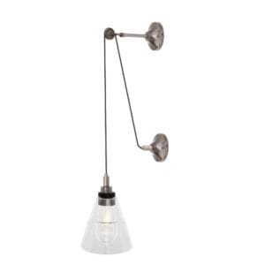 Monroe Glass Pulley Bathroom Wall Light IP65 Industrial Wall Lights Industrial & Nautical Lighting