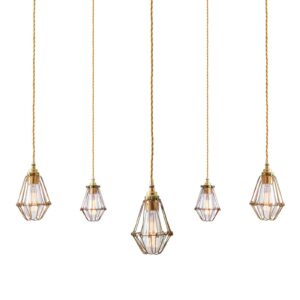 Praia Cage 5 Light Pendant Cluster Industrial Pendant Lights Fisherman's Lights UK