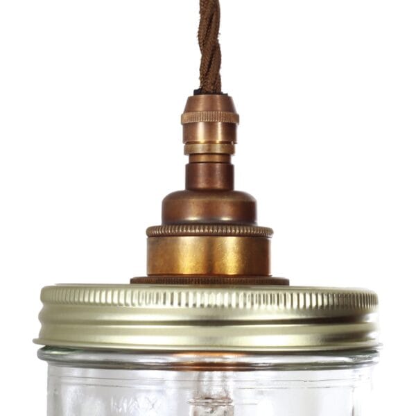 "Le Parfait" Jam Jar 5 Light Cluster Industrial Pendant Lights Industrial & Nautical Lighting