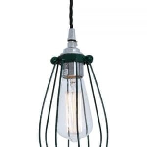 Vox Vintage Coloured Cage Pendant Light Industrial Pendant Lights Industrial & Nautical Lighting