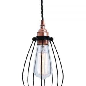 Abuja Black Industrial Cage Pendant Light Industrial Pendant Lights Industrial & Nautical Lighting