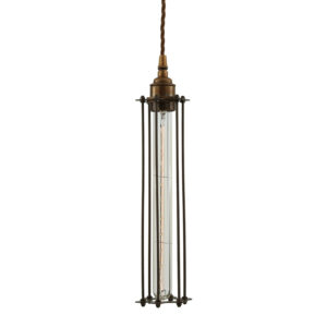 Beirut Industrial Cage Hanging Pendant Light Industrial Pendant Lights Fisherman's Lights UK