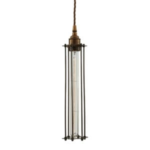 Beirut Industrial Cage Hanging Pendant Light Industrial Pendant Lights Fisherman's Lights UK