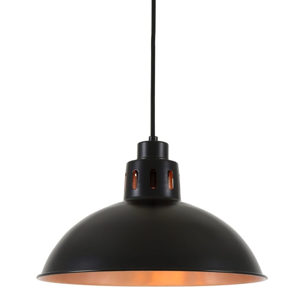 Vintage Black & Copper Pendant Light | The Bessemer