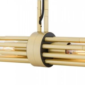 Victoria Suspended 57cm Brass Tube Pendant Industrial Pendant Lights Industrial & Nautical Lighting