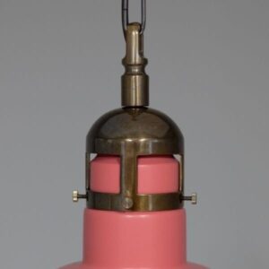 Matlock Large Vintage Factory Brass Pendant Light 50cm Industrial Pendant Lights Industrial & Nautical Lighting