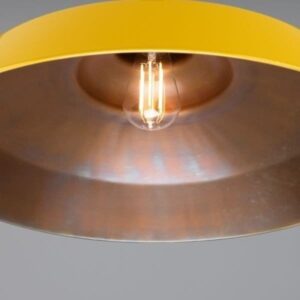 Matlock Large Vintage Factory Brass Pendant Light 50cm Industrial Pendant Lights Industrial & Nautical Lighting