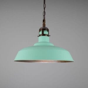 Matlock Large Vintage Factory Brass Pendant Light 50cm Industrial Pendant Lights Industrial & Nautical Lighting