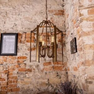 Portroe Indoor Hanging Pendant Lantern, 4-6 Light Industrial Pendant Lights Industrial & Nautical Lighting