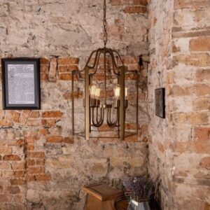 Portroe Indoor Hanging Pendant Lantern, 4-6 Light Industrial Pendant Lights Industrial & Nautical Lighting