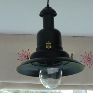 Extra Large Fisherman's Pendant Light in Satin Matt Black - 42cm Dia Fisherman's Pendant Lights Fisherman's Lights UK