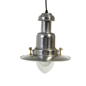 Small Fisherman’s Pendant Light in Industrial Aluminium Fisherman's Pendant Lights Fisherman's Lights UK