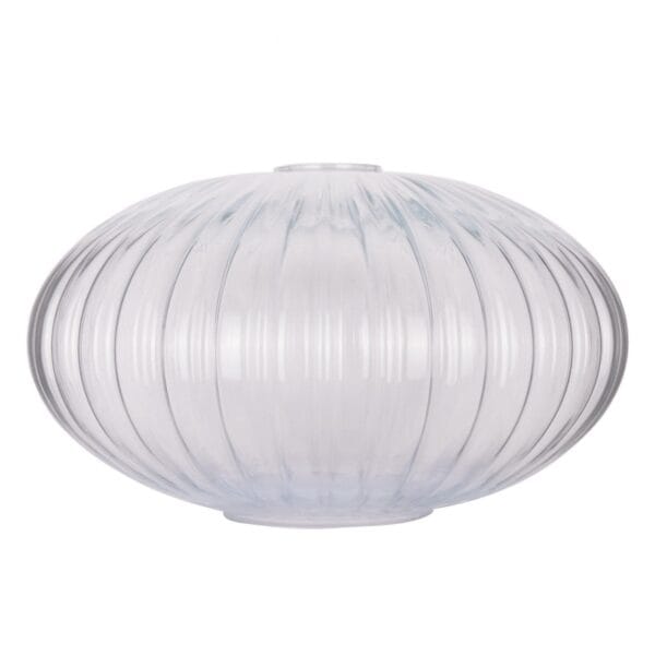 Reeded Oval Glass Lamp Shade 30cm Glass Shades Industrial & Nautical Lighting