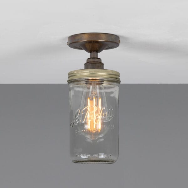 Jam Jar Kitchen Ceiling Light Industrial Pendant Lights Industrial & Nautical Lighting