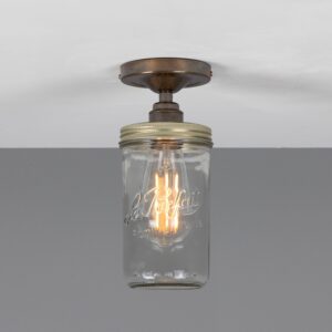 Jam Jar Kitchen Ceiling Light Industrial Pendant Lights Fisherman's Lights UK