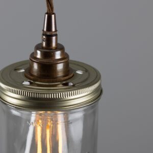 Jam Jar Pendant Light Industrial Pendant Lights Fisherman's Lights UK