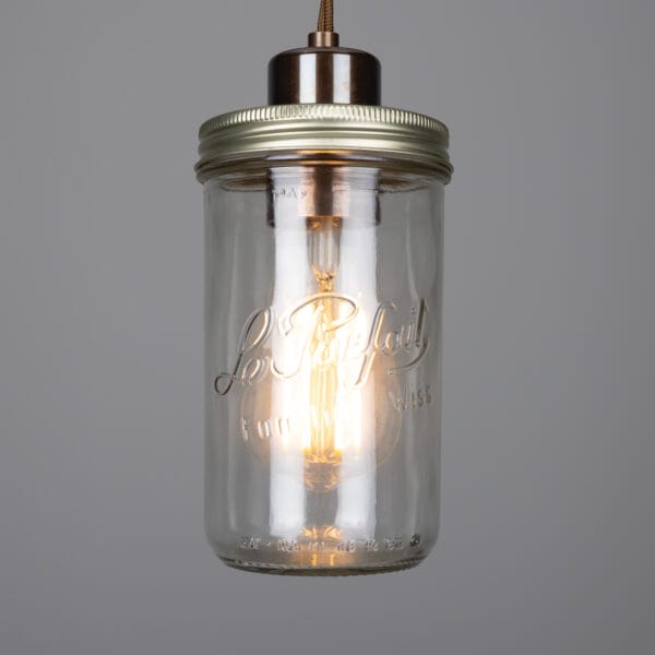 Jam Jar Pendant Light Industrial Pendant Lights Industrial & Nautical Lighting