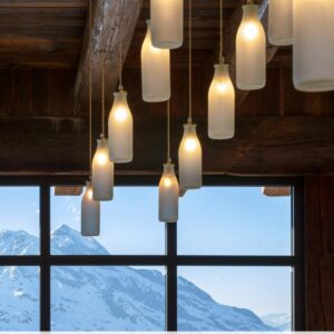 Milk Bottle Pendant Light Industrial Pendant Lights Fisherman's Lights UK