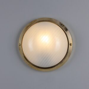 Florina Round Dome Outdoor Wall Light 26cm IP44 Bulkhead Ceiling Lights Industrial & Nautical Lighting