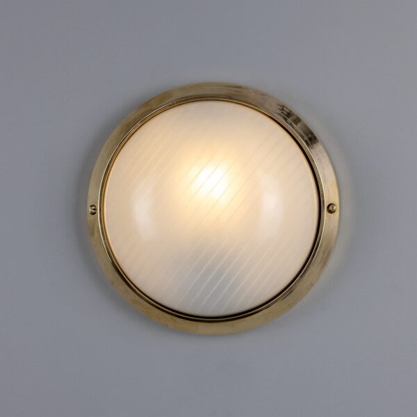 Florina Round Dome Outdoor Wall Light 26cm IP44 Bulkhead Ceiling Lights Industrial & Nautical Lighting