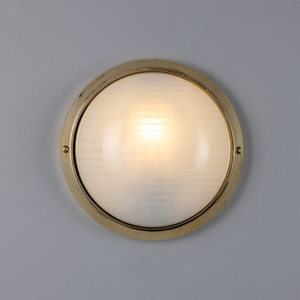 Florina Round Dome Outdoor Wall Light 26cm IP44 Bulkhead Ceiling Lights Industrial & Nautical Lighting