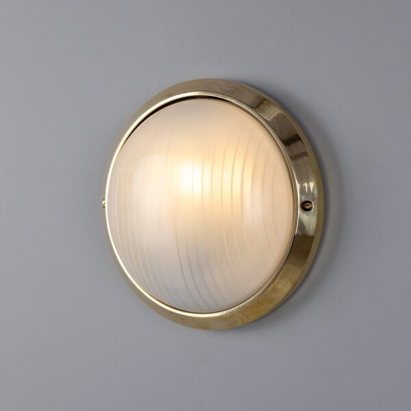Florina Round Dome Outdoor Wall Light 26cm IP44 Bulkhead Ceiling Lights Industrial & Nautical Lighting