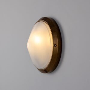 Veria Outdoor Wall Light 26cm dia Rated IP44 Bulkhead Lights Fisherman's Lights UK