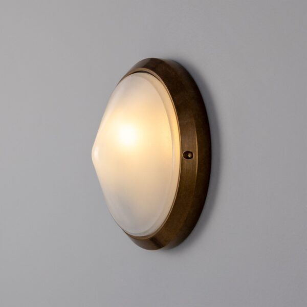 Veria Outdoor Wall Light 26cm dia Rated IP44 Bulkhead Ceiling Lights Industrial & Nautical Lighting