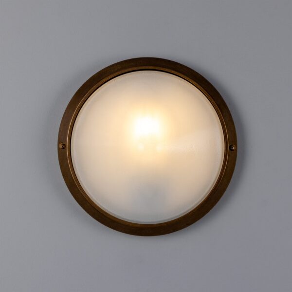 Veria Outdoor Wall Light 26cm dia Rated IP44 Bulkhead Ceiling Lights Industrial & Nautical Lighting