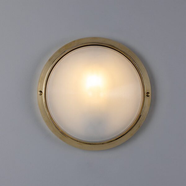 Veria Outdoor Wall Light 26cm dia Rated IP44 Bulkhead Ceiling Lights Industrial & Nautical Lighting
