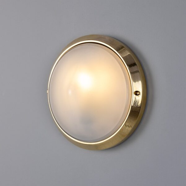 Veria Outdoor Wall Light 26cm dia Rated IP44 Bulkhead Ceiling Lights Industrial & Nautical Lighting